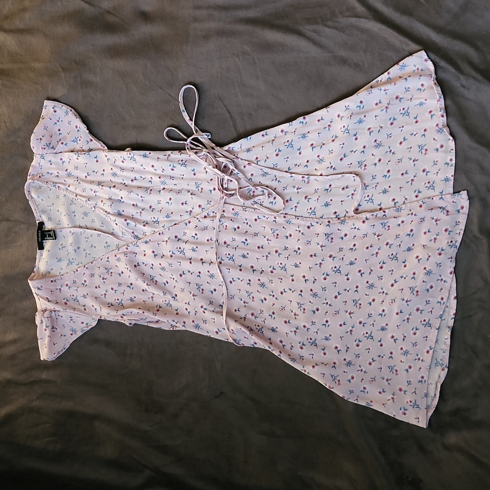 Forever21 floral mini wrap dress